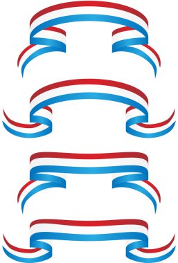 Ribbon Set - Patriotic clipart