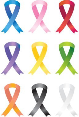 Awareness Ribbon Icons clipart