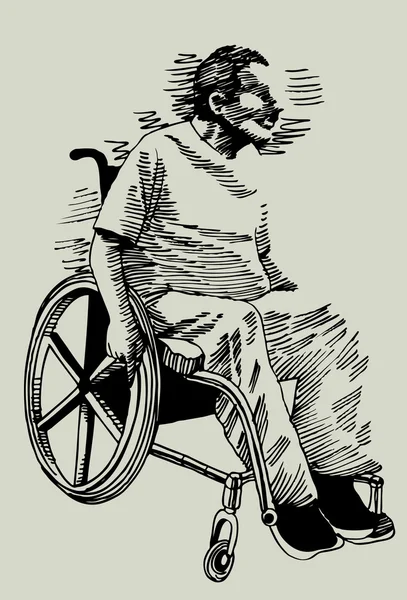 Инвалидное кресло — стоковый вектор