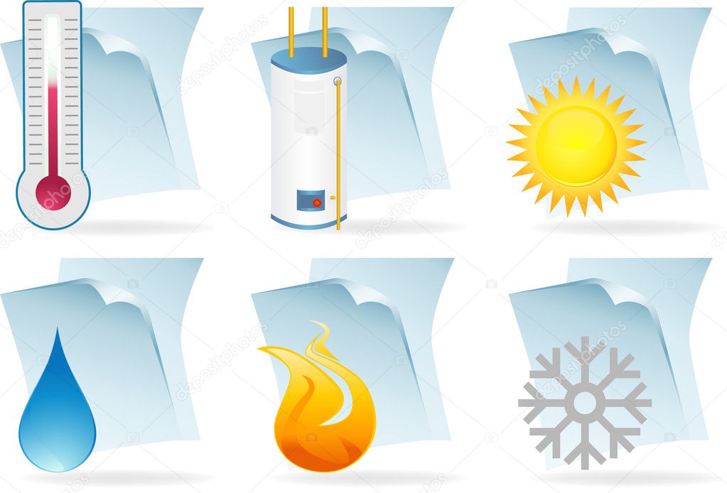 Air Conditioner Document Icons