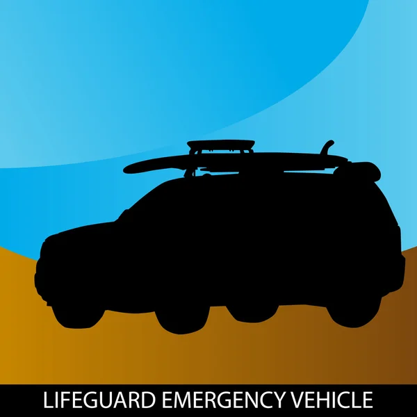 Vehículo de emergencia de salvavidas — Archivo Imágenes Vectoriales