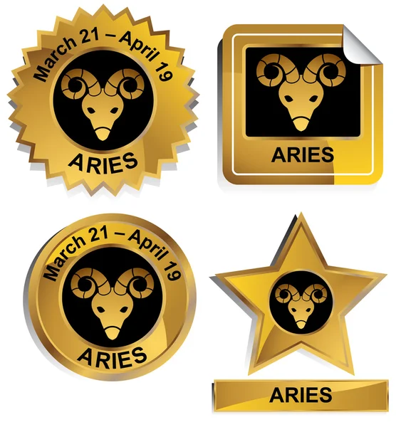 Zodiac - Aries — Stock Vector
