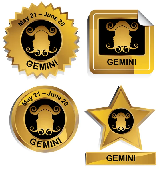 Zodiac - Gemini — Stockvector