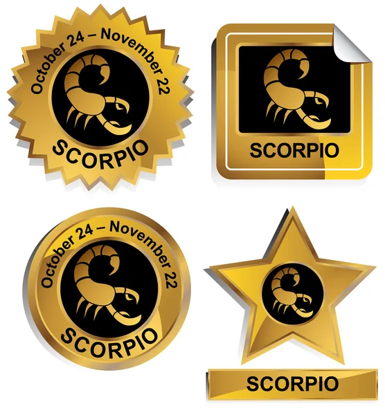 Zodiac - Scorpio — Stock Vector