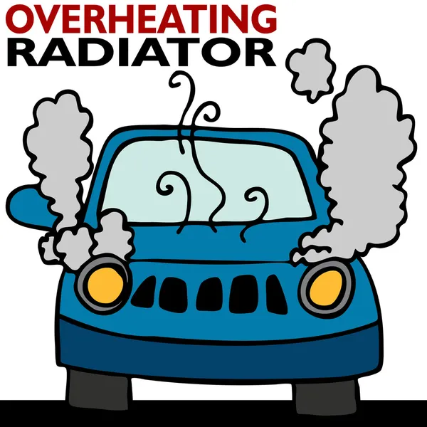 Overheating Radiator — Stock Vector