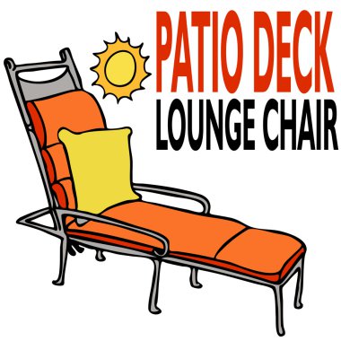 Patio Deck Lounge Chair clipart