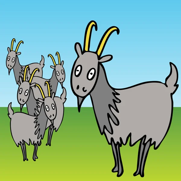 Goats — Stock Vector