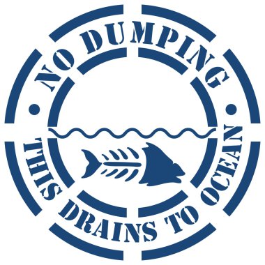 No Dumping Sign clipart