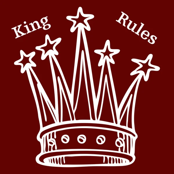 King Rules — Stock Vector
