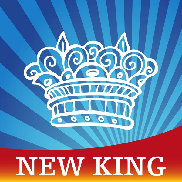 Novo rei — Vetor de Stock