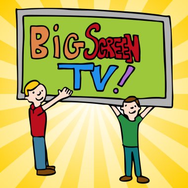 Big Screen Television clipart