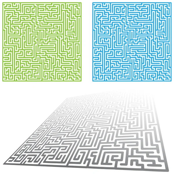 Labyrinth eingerichtet — Stockvektor