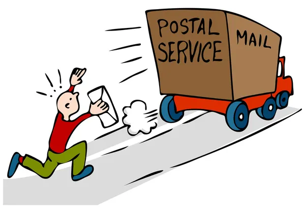 Поздняя срочная почта — стоковый вектор