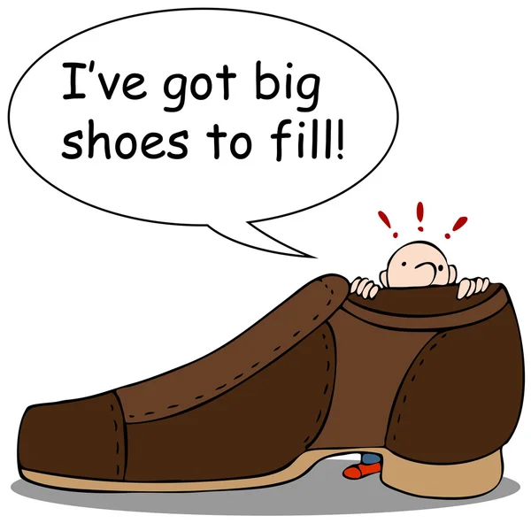 Duże buty do wypełnienia — Wektor stockowy