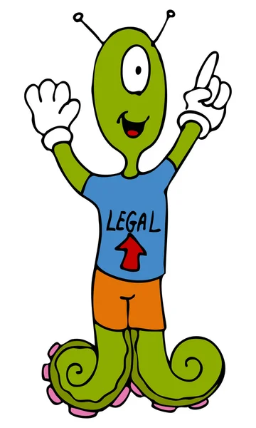 Alien juridique — Image vectorielle