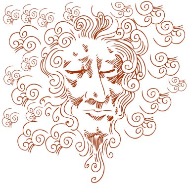 Head in The Clouds clipart