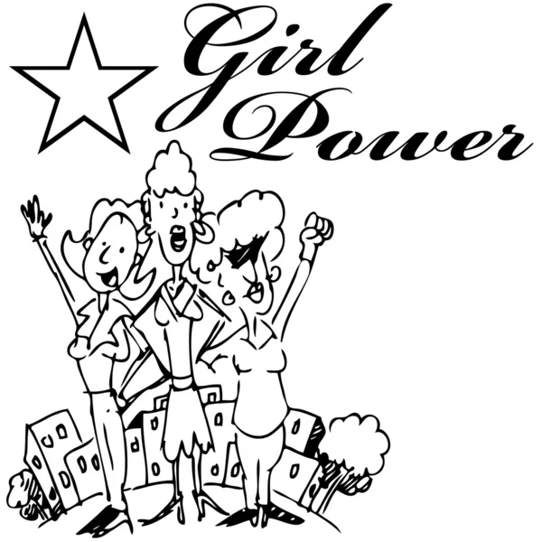 Girl Power — Stock Vector