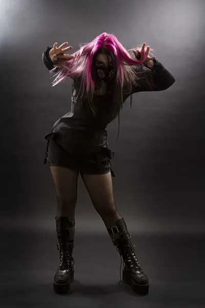 Psycho-Goth-Mädchen — Stockfoto