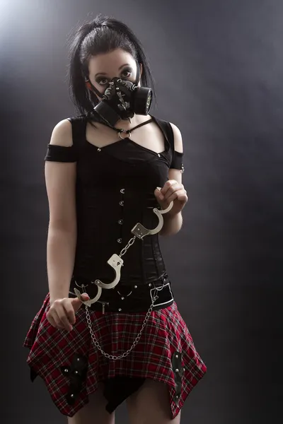 School girl goth — Stock Photo, Image