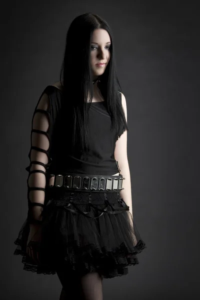 Goth σε ένα tutu — Φωτογραφία Αρχείου