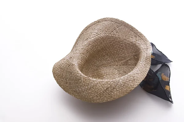 Bükülmüş hasır şapka — Stok fotoğraf