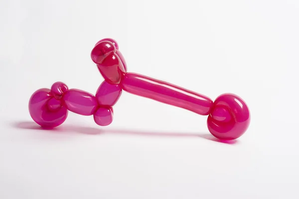 Rower różowy balon — Zdjęcie stockowe