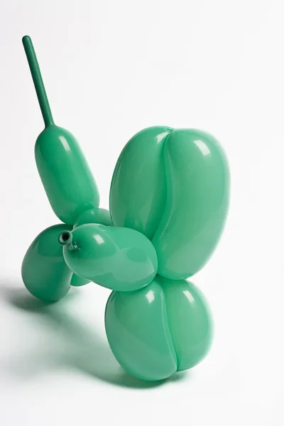 Zelený balón pes — Stock fotografie
