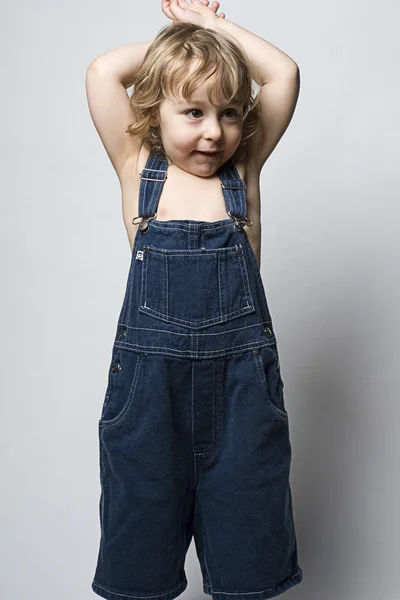 Toddle in overall — Stock Photo, Image