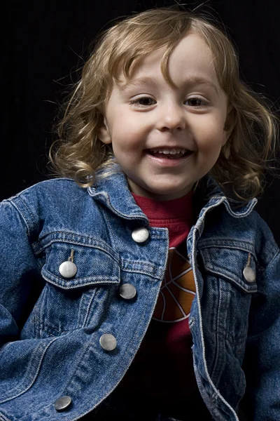 Småbarn leende — Stockfoto