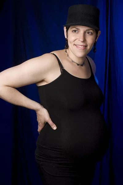 Boyish pregnant woman — Stock Photo, Image