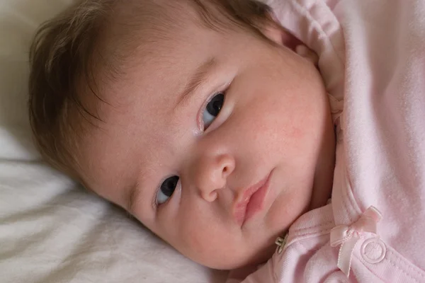 Serious baby girl — Stock Photo, Image