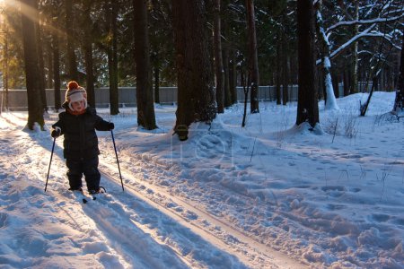 Petit garçon Ski de fond 