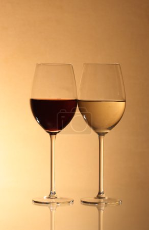 Vin rouge et vin blanc 