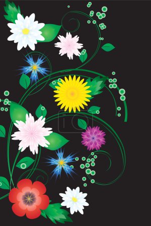 Fond floral.
