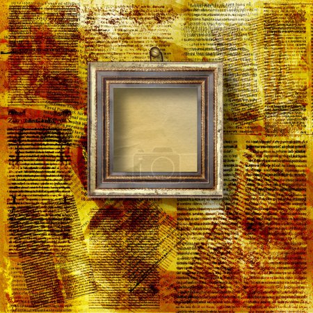 Grunge intérieur avec cadre 