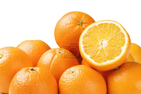 Oranges isolées 