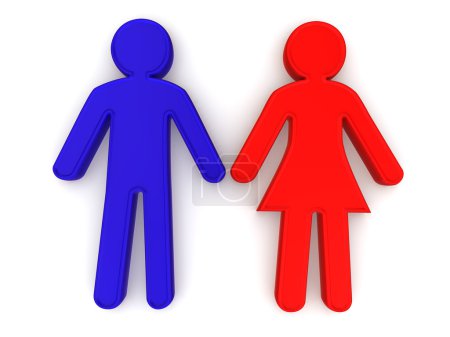 Homme et femme. Signes 