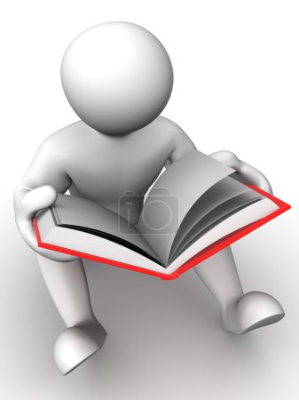 homme avec livre