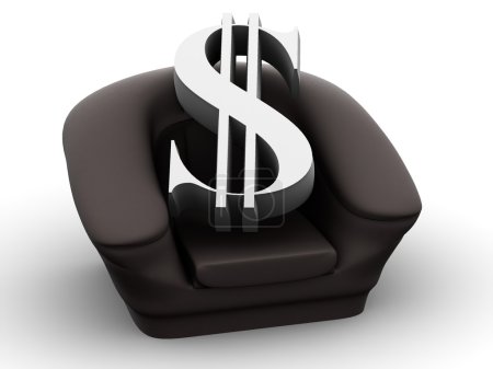 Fauteuil avec dollar 