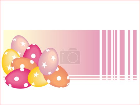 Fond avec oeuf coloré 