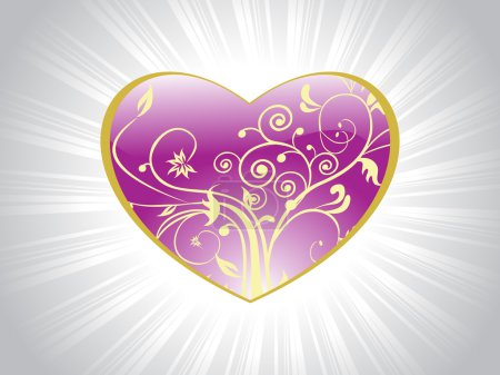 Design rétro avec fond d'amour 