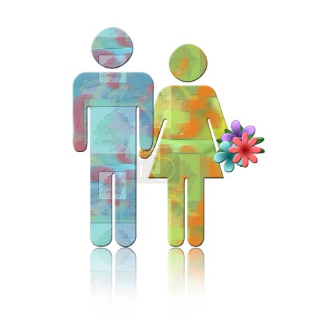 Couple coloré 