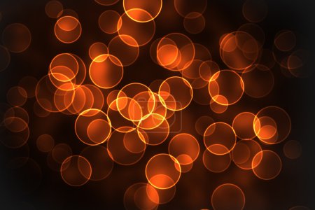 Texture orange, bokeh rond 