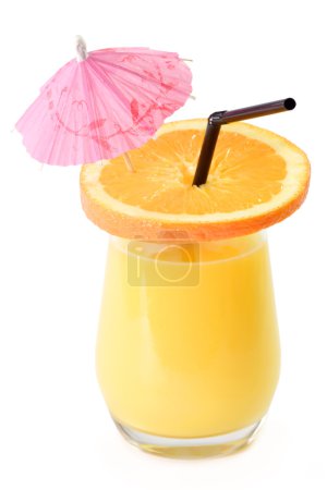 Jus d'orange avec décoration 
