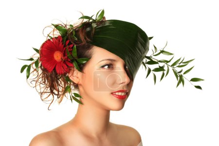 Femme witj fleur 
