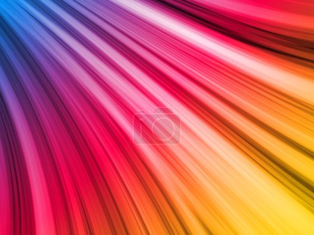 Ondes colorées abstraites sur fond noir 