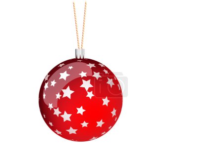 Boule de Noël rouge 