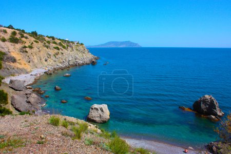Paysage incroyable de la mer Noire 