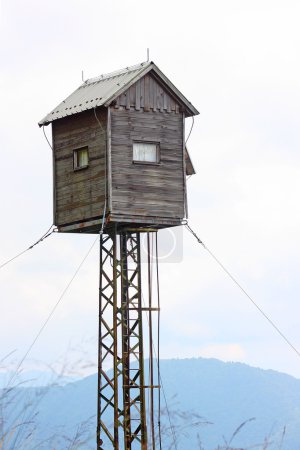 Belle petite maison en bois dans les Alpes 