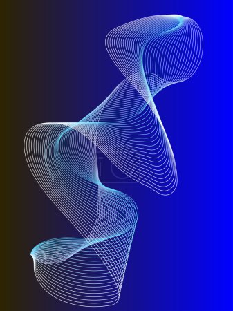 Un fond vectoriel ondes bleues 